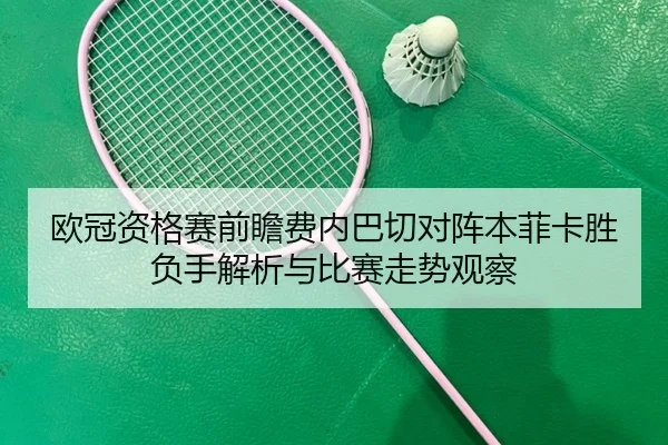 欧冠资格赛前瞻费内巴切对阵本菲卡胜负手解析与比赛走势观察